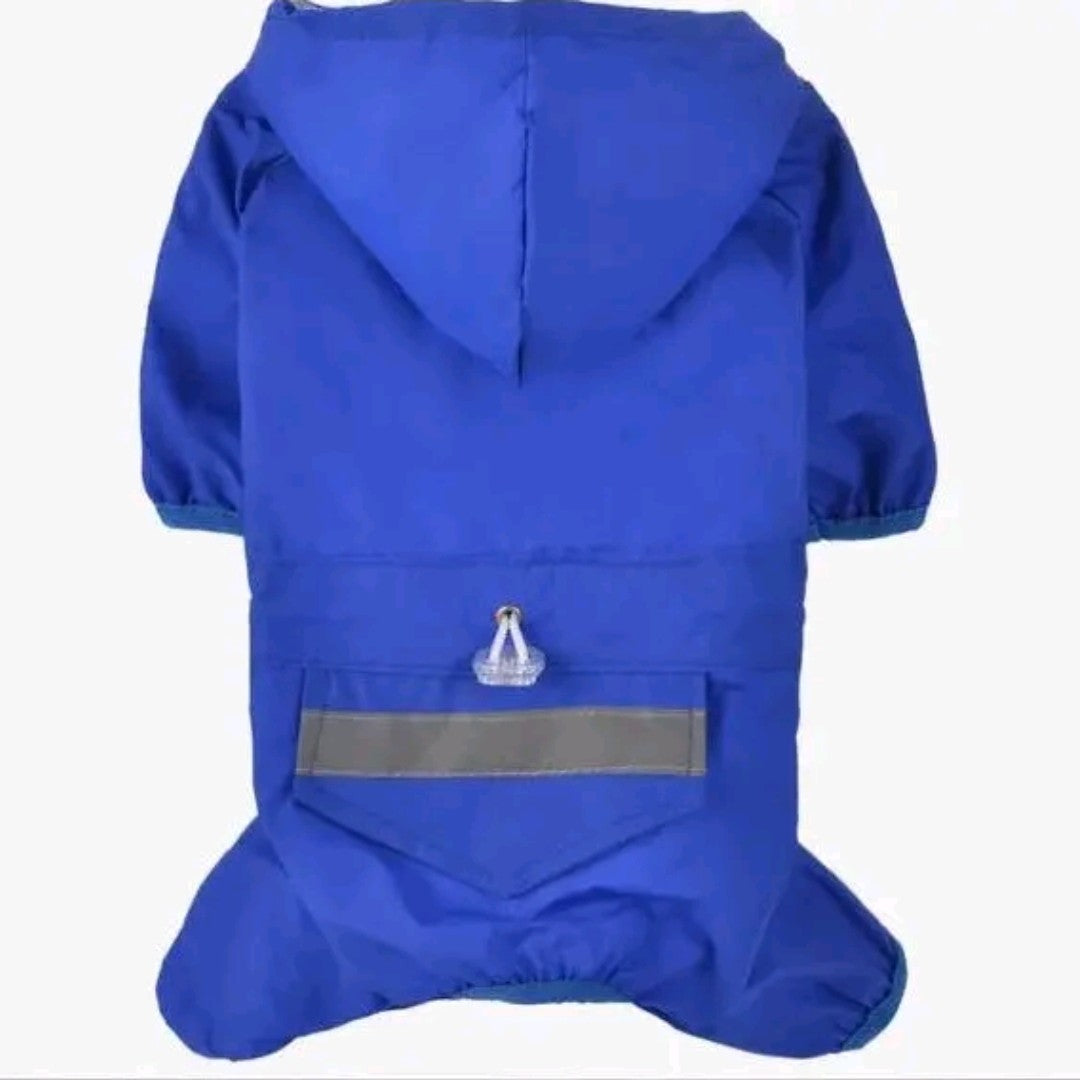 Reflective Pet Dog Raincoat – Waterproof Hooded Jacket for Small to Medium Dogs & Cats, Outdoor Pet Rainwear Apparel