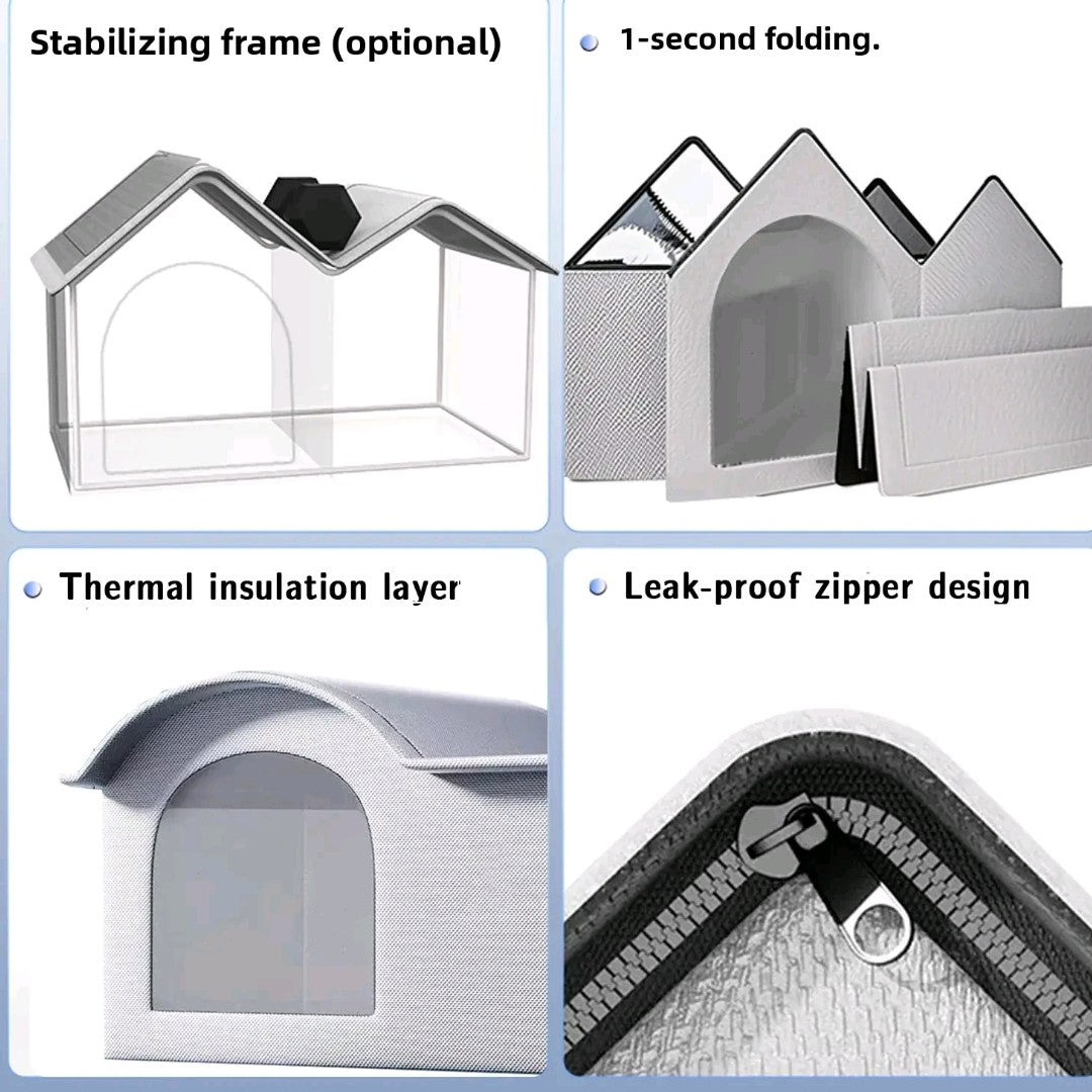 All-Season Small Pet House – Cooling & Warming Bed for Cats and Small Dogs, Cozy Air-Conditioned Nest for Summer & Winter
