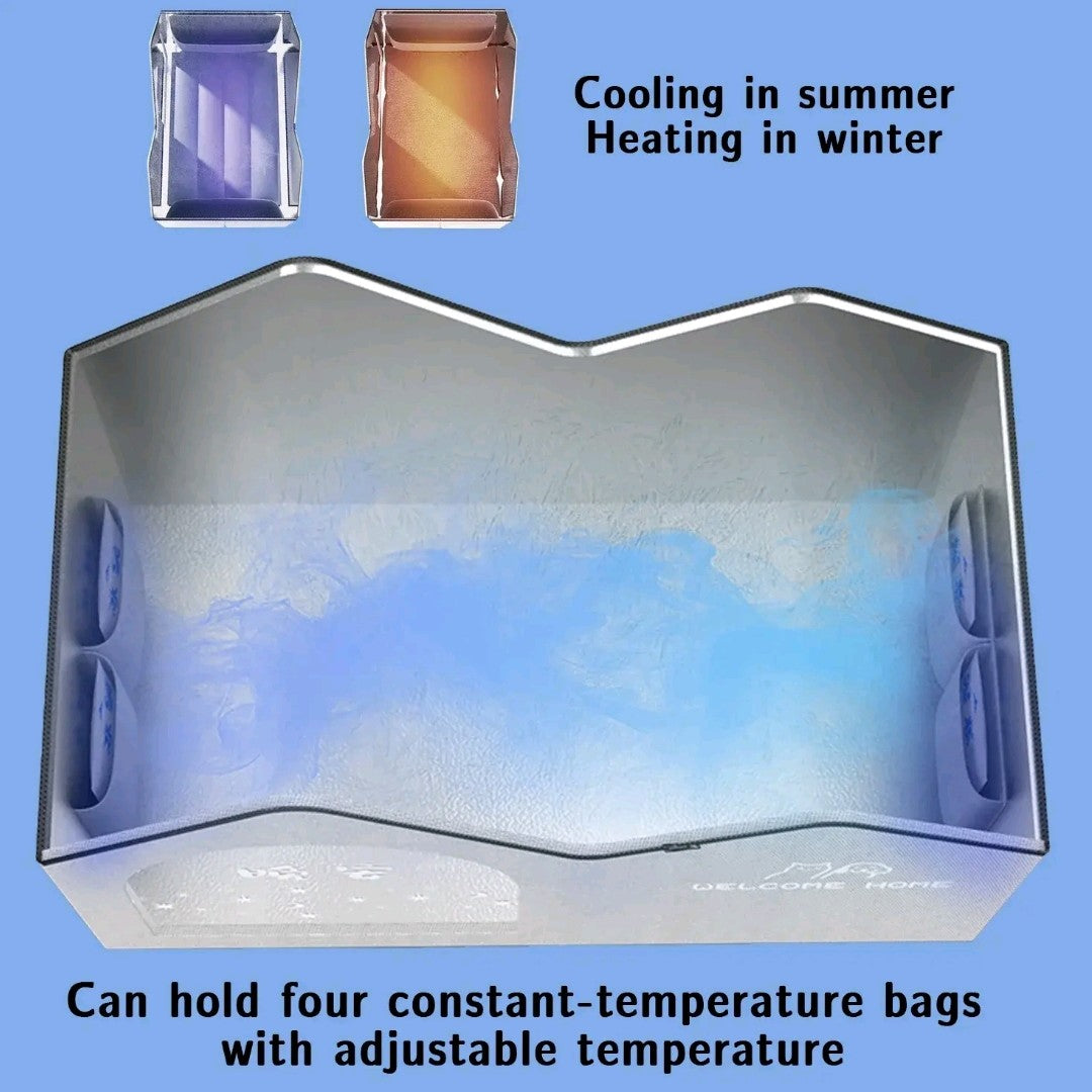 All-Season Small Pet House – Cooling & Warming Bed for Cats and Small Dogs, Cozy Air-Conditioned Nest for Summer & Winter