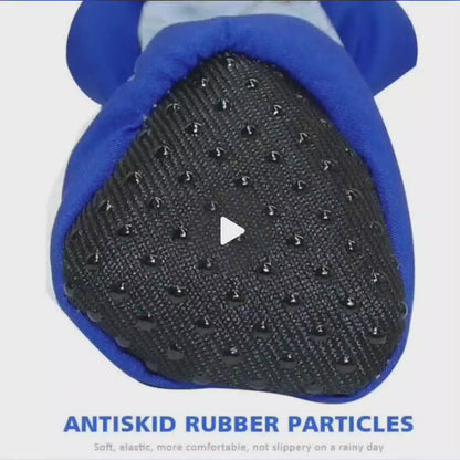 Waterproof Pet Dog Shoes – 4-Pack Anti-Slip Rain Boots for Small Dogs & Cats, Ideal for Wet Weather