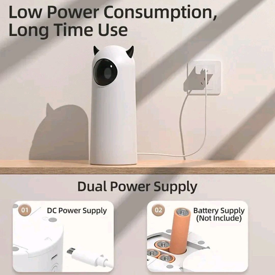 Automatic Laser Cat Toy – USB Rechargeable Pet Laser for Indoor Cats & Dogs, Manual M-Button, 3 Speed Modes, Compact Size