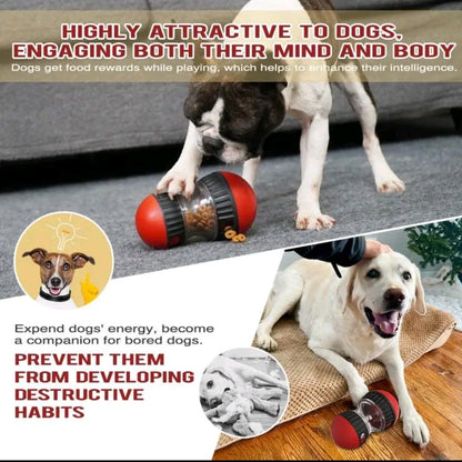 Interactive Dog Toy – Rotating Food Leaking Ball for Energy Release & Mental Stimulation
