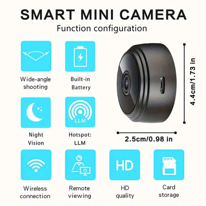 1080P HD Wireless Security Camera – Remote Monitoring, 2.4G WiFi, Wide-Angle View & Mobile Access