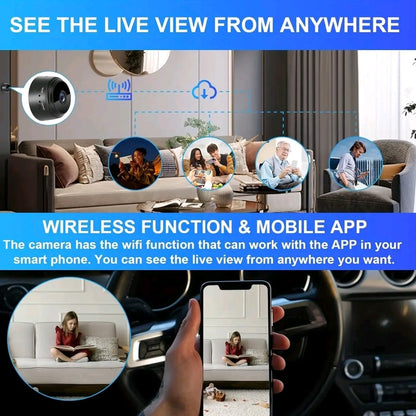 1080P HD Wireless Security Camera – Remote Monitoring, 2.4G WiFi, Wide-Angle View & Mobile Access