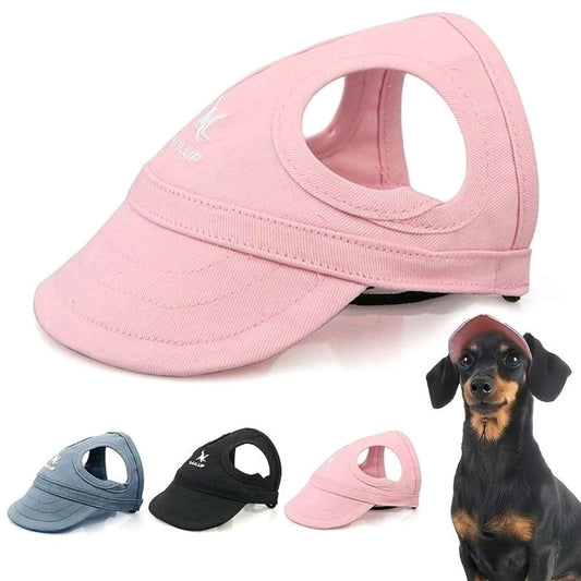 Adjustable Waterproof Pet Visor – UV Protection Hat with Elastic Strap for Small, Medium & Large Dogs, Outdoor Sun Cap