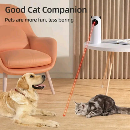 Automatic Laser Cat Toy – USB Rechargeable Pet Laser for Indoor Cats & Dogs, Manual M-Button, 3 Speed Modes, Compact Size