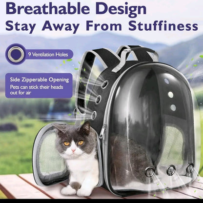 Cat Backpack Carrier – Airline Approved Pet Carrier for Cats & Small Dogs, Ventilated Travel Backpack for Hiking, Camping & Outdoor Adventures