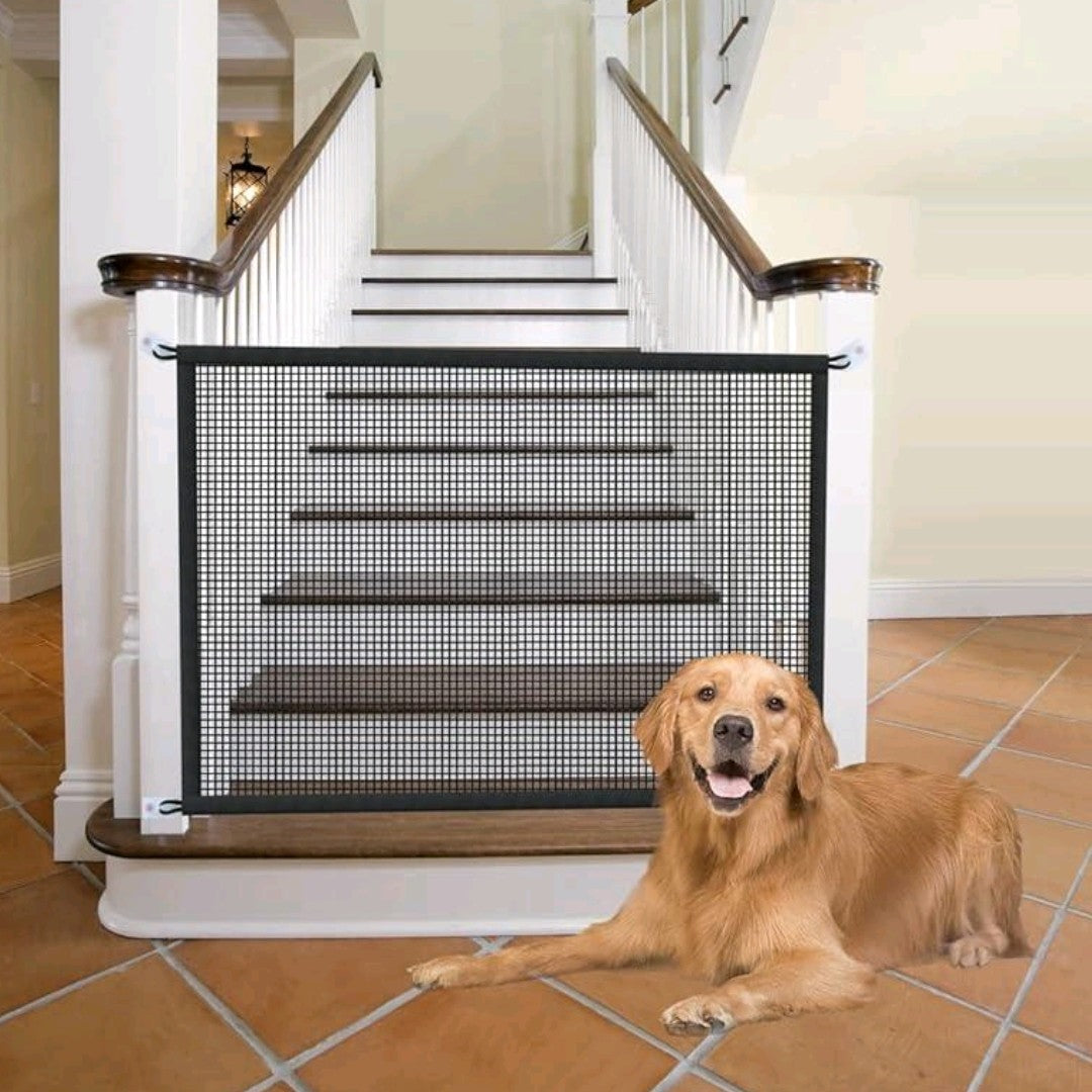 2-Pack Dog Gates for Stairs & Doorways – 29" Tall Mesh Pet Gates for Indoor Use, Retractable Safety Barrier for Small Dogs & Cats, Fits Openings up to 38" Wide