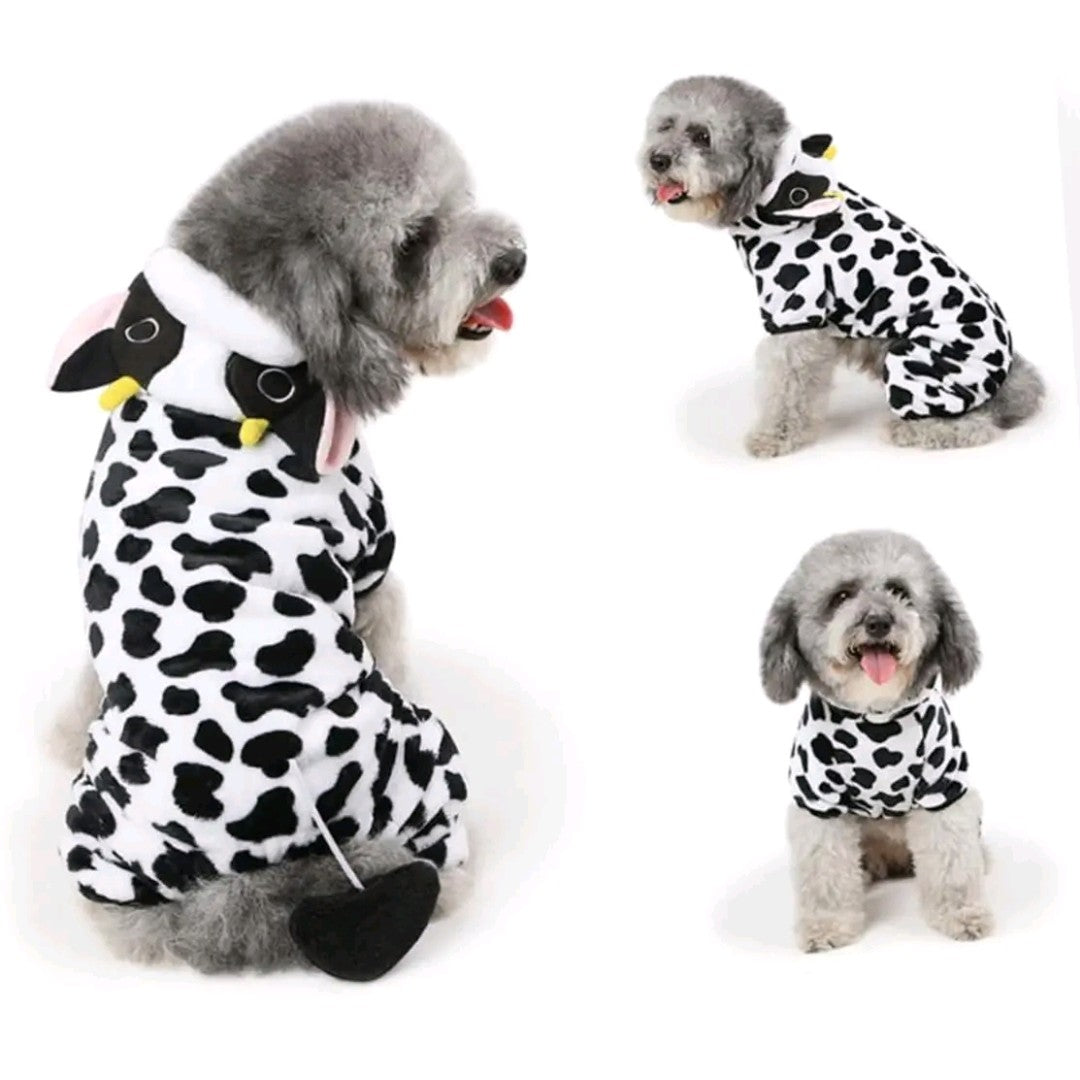 Ropa para Perros Pequeños – Mameluco de Forro Polar Suave y Cálido con Capucha