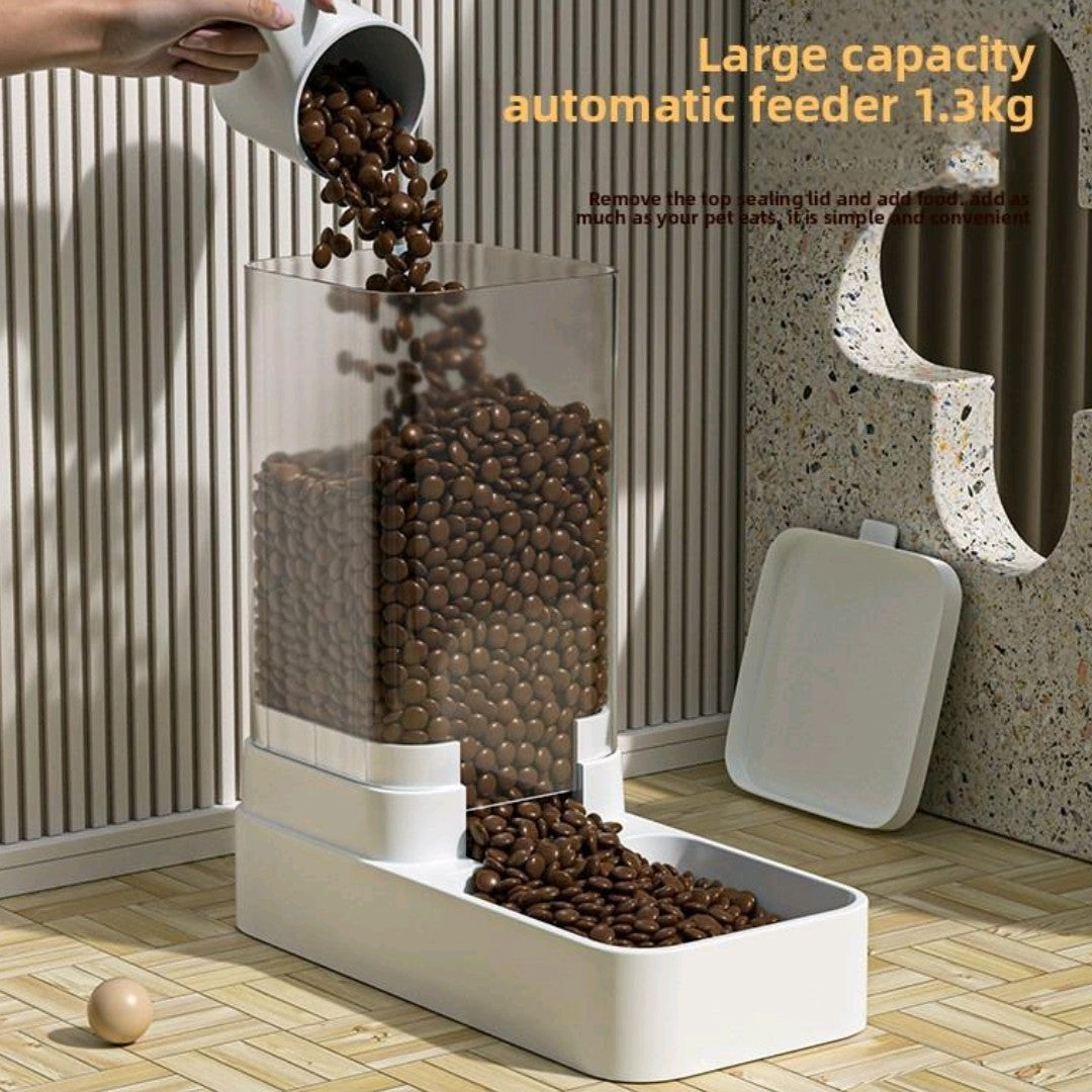 2-in-1 Automatic Pet Feeder & Water Dispenser – Smart Food Bowl with Filtered Water System for Cats & Medium Dogs