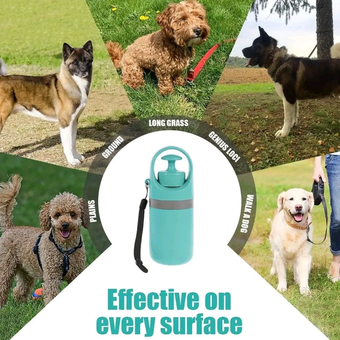 Portable Pet Poop Scooper with Waste Bag – 6-Claw Poop Shovel Clip for Easy Pet Waste Cleanup
