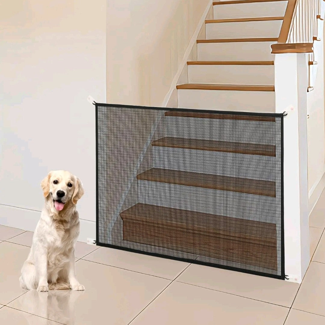2-Pack Dog Gates for Stairs & Doorways – 29" Tall Mesh Pet Gates for Indoor Use, Retractable Safety Barrier for Small Dogs & Cats, Fits Openings up to 38" Wide