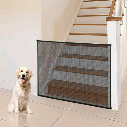 2-Pack Dog Gates for Stairs & Doorways – 29" Tall Mesh Pet Gates for Indoor Use, Retractable Safety Barrier for Small Dogs & Cats, Fits Openings up to 38" Wide