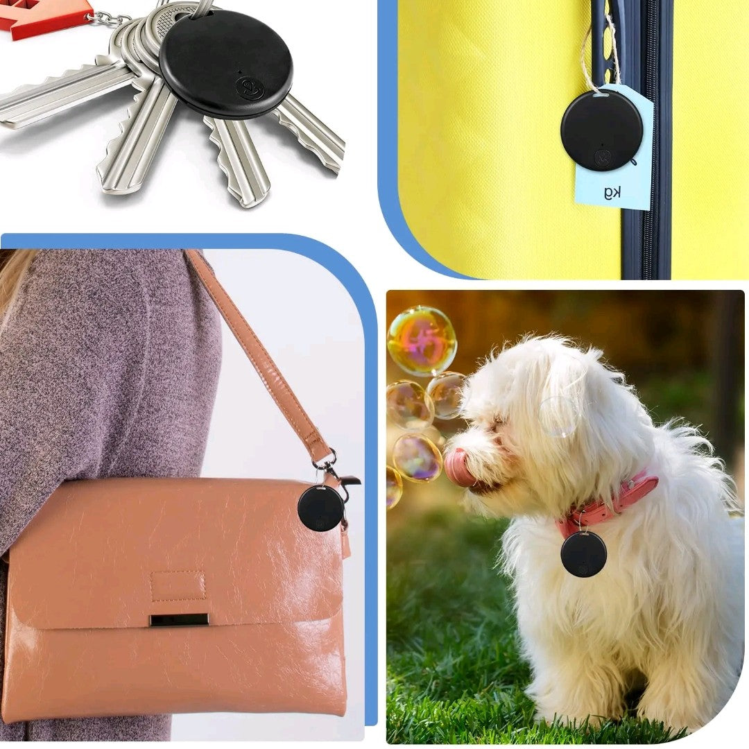 5-in-1 Portable GPS Trackers – Smart Bluetooth Key Finder, Pet & Item Locator, Anti-Loss Device for Phones & Bags