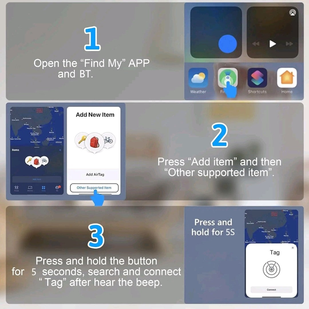 Rechargeable LED AirTag Dog Collar – Smart GPS Tracker for Apple Find My, Built-in QR Tag & Light-Up Design