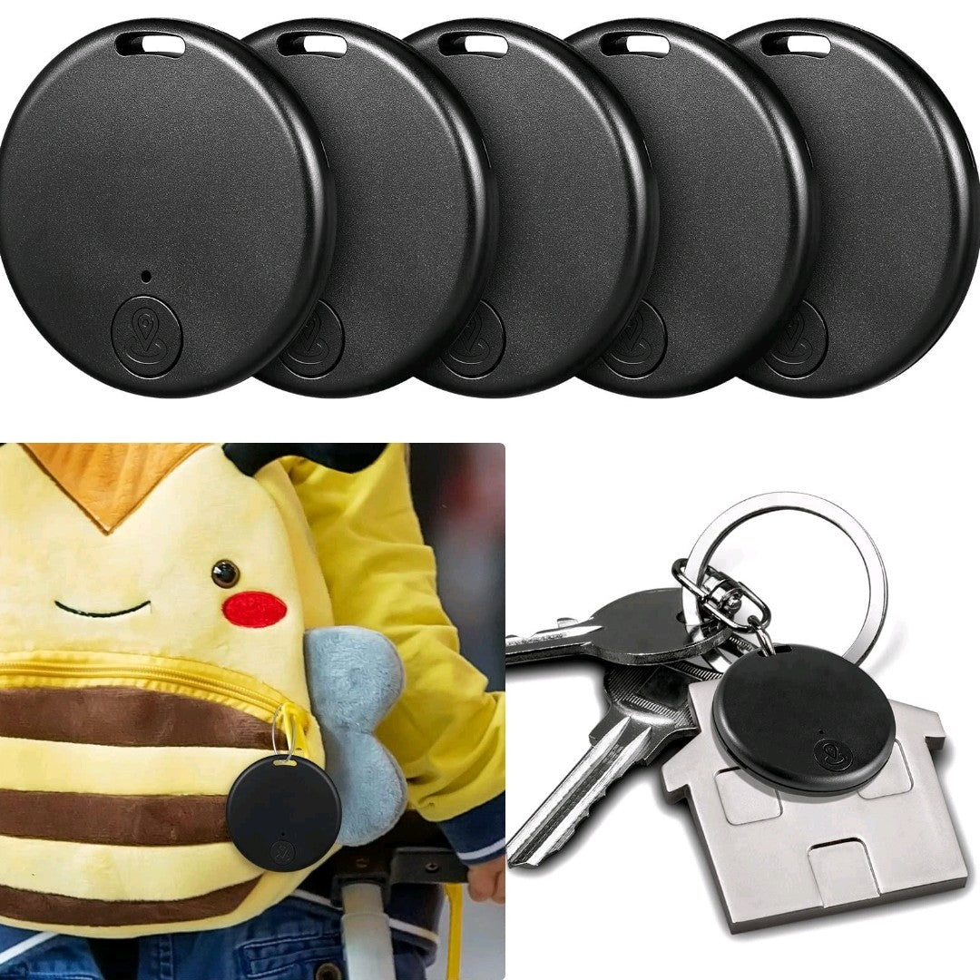 5-in-1 Portable GPS Trackers – Smart Bluetooth Key Finder, Pet & Item Locator, Anti-Loss Device for Phones & Bags