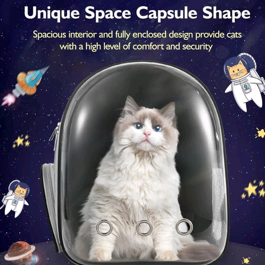 Cat Backpack Carrier – Airline Approved Pet Carrier for Cats & Small Dogs, Ventilated Travel Backpack for Hiking, Camping & Outdoor Adventures