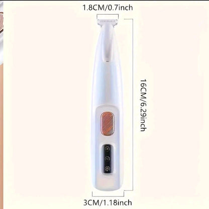 Rechargeable Pet Hair Trimmer Kit – Quiet Cordless Clippers with LED Light, Waterproof Paw Groomer for Dogs & Cats