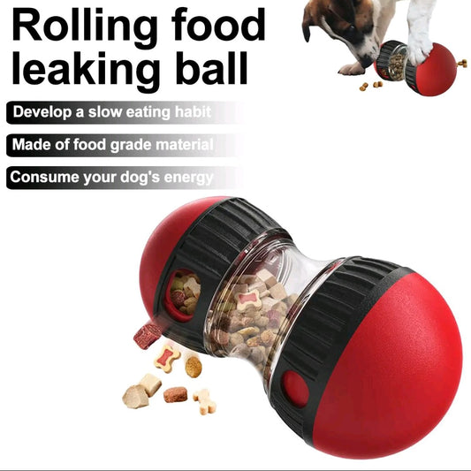 Interactive Dog Toy – Rotating Food Leaking Ball for Energy Release & Mental Stimulation