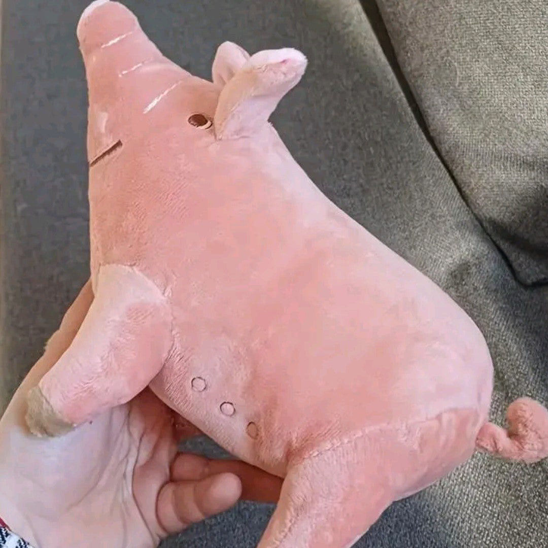 Cute Pig Plush Pet Toy – Bite-Resistant Interactive Chew Toy for Dogs & Cats, Soft Squeaky Animal Toy for Small to Medium Pets