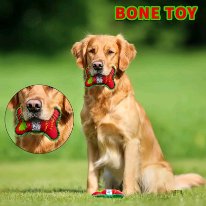 Cute Bone-Shaped Pet Chew Toy – 1/2 Pack Teething & Teeth Cleaning Toy for Dogs & Cats, Interactive Pet Toy for Small to Medium Pets