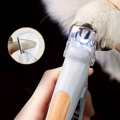 Professional Pet Nail Clipper with LED Light – Cat & Dog Nail Trimming Scissors, Safe Toe Claw Cutter Grooming Tool
