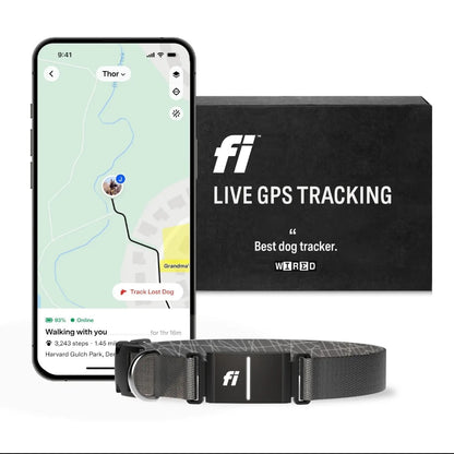Fi Series 3 Smart pet Collar – GPS Tracker, Health Monitor & LED Light