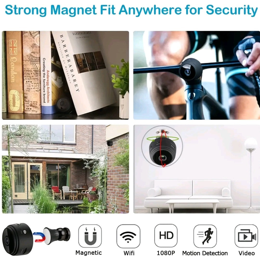 1080P HD Wireless Security Camera – Remote Monitoring, 2.4G WiFi, Wide-Angle View & Mobile Access