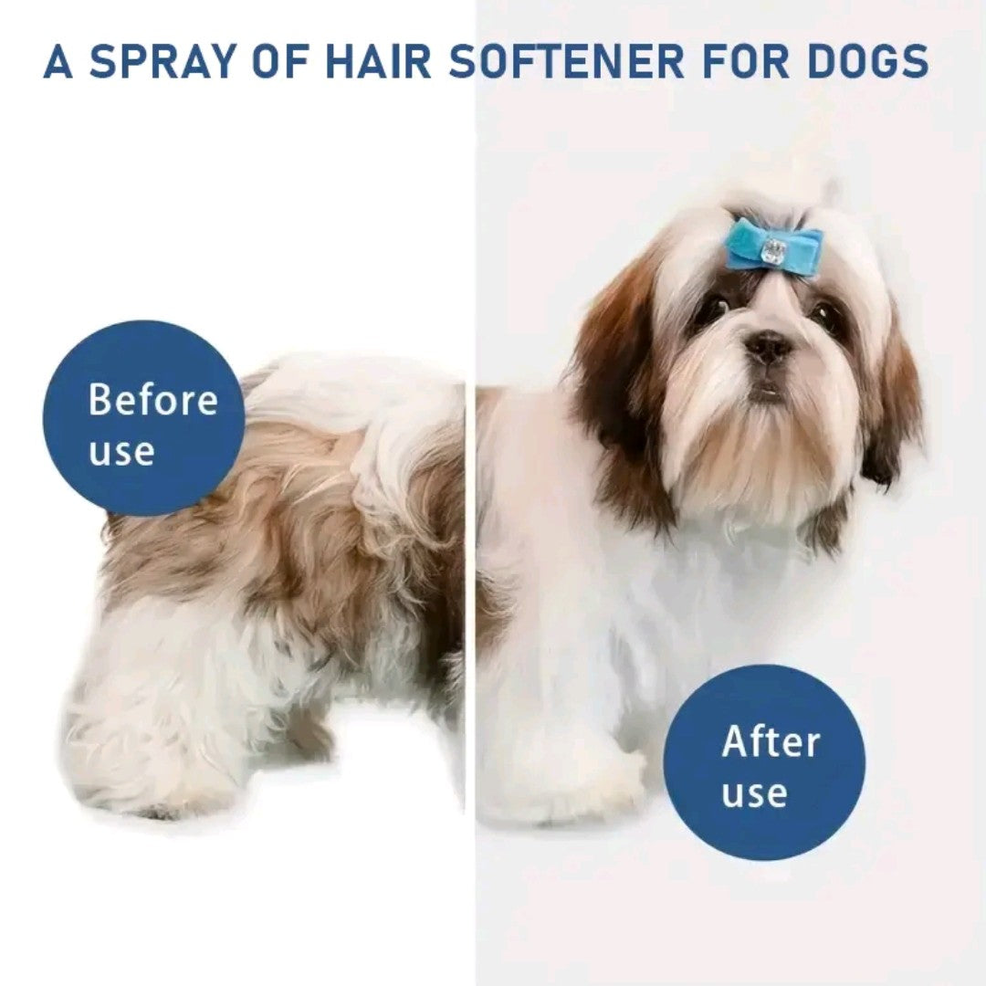 ROZINO Pet Hair Smooth Spray – Organic Detangling & Shine Spray for Easy Grooming
