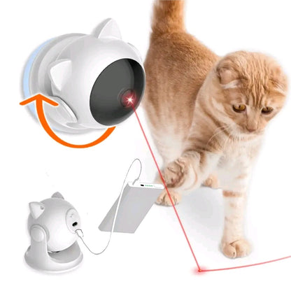 Automatic Laser Cat Toy – USB Rechargeable Pet Laser for Indoor Cats & Dogs, Manual M-Button, 3 Speed Modes, Compact Size