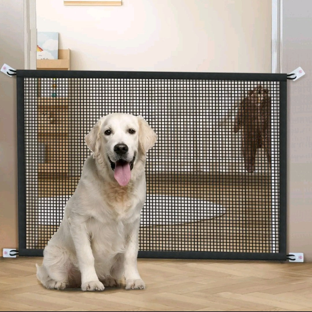 2-Pack Dog Gates for Stairs & Doorways – 29" Tall Mesh Pet Gates for Indoor Use, Retractable Safety Barrier for Small Dogs & Cats, Fits Openings up to 38" Wide