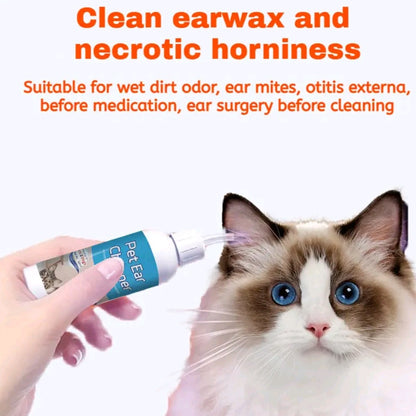 Ear Cleaner Drops for Cats & Dogs – Otic Infection Treatment & Itch Relief, Wax Remover for All Pets