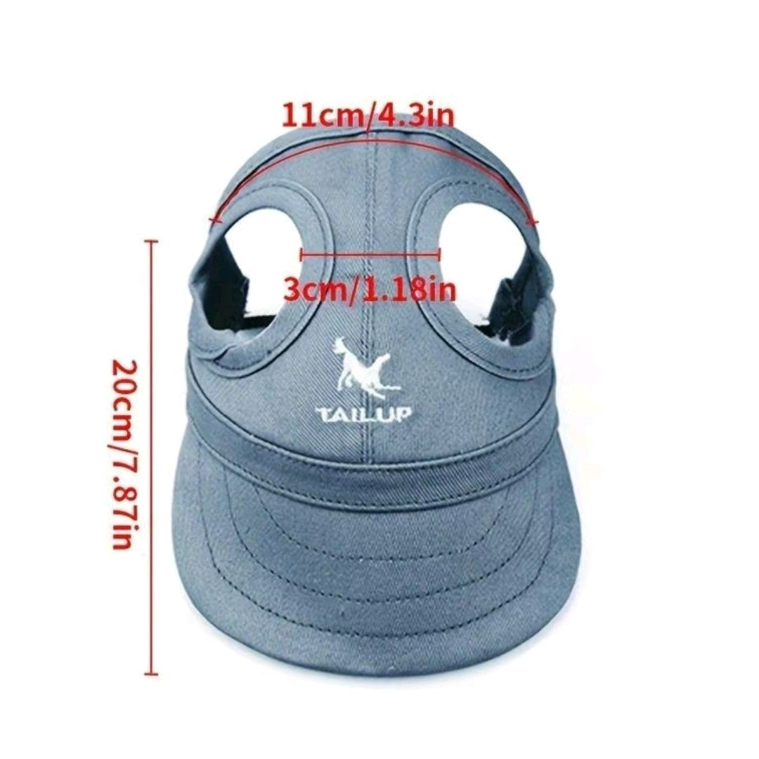Adjustable Waterproof Pet Visor – UV Protection Hat with Elastic Strap for Small, Medium & Large Dogs, Outdoor Sun Cap