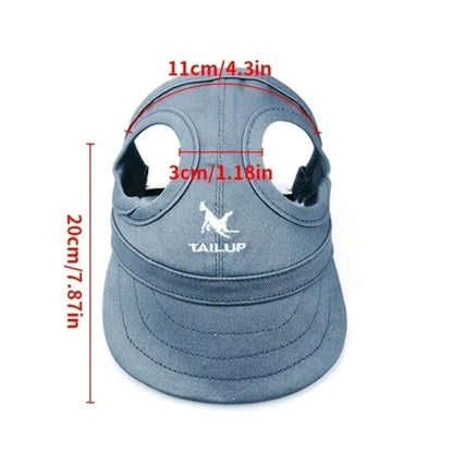 Adjustable Waterproof Pet Visor – UV Protection Hat with Elastic Strap for Small, Medium & Large Dogs, Outdoor Sun Cap
