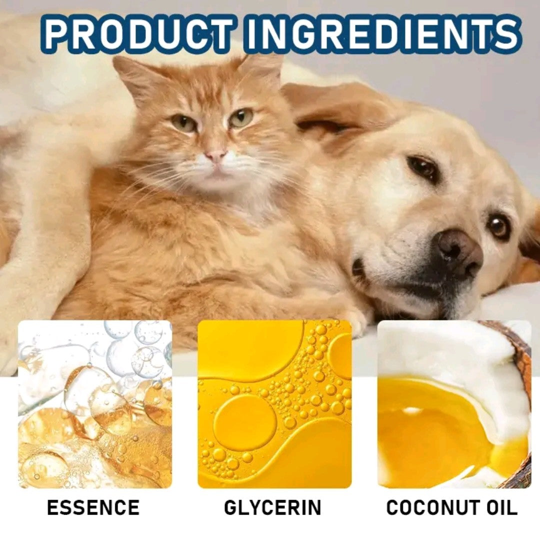 ROZINO Pet Hair Smooth Spray – Organic Detangling & Shine Spray for Easy Grooming