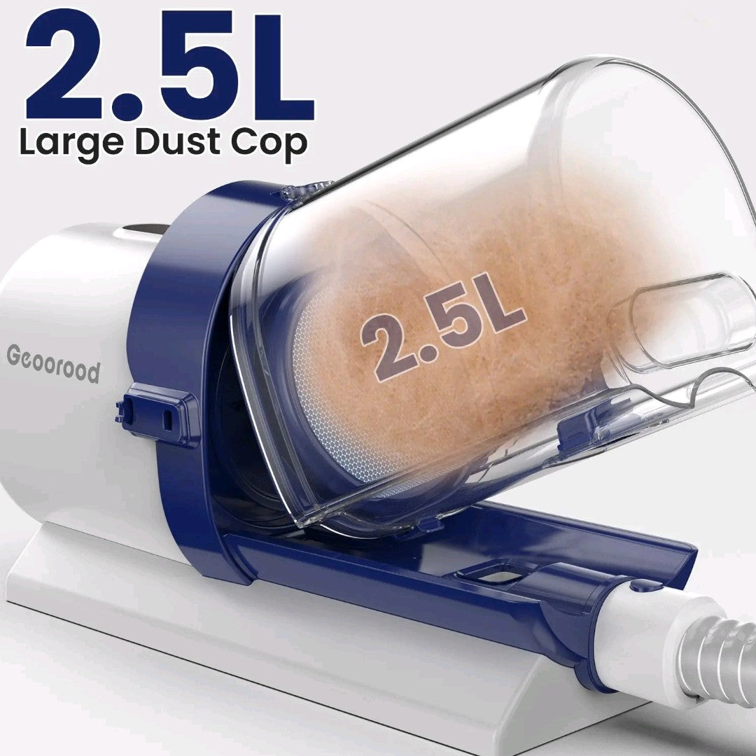 All-in-One Dog Grooming Vacuum Kit – Shedding, Trimming & Nail Care with 2.5L Dust Cup