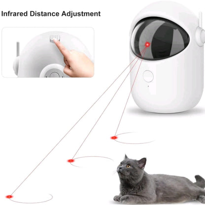Automatic Laser Cat Toy – USB Rechargeable Pet Laser for Indoor Cats & Dogs, Manual M-Button, 3 Speed Modes, Compact Size