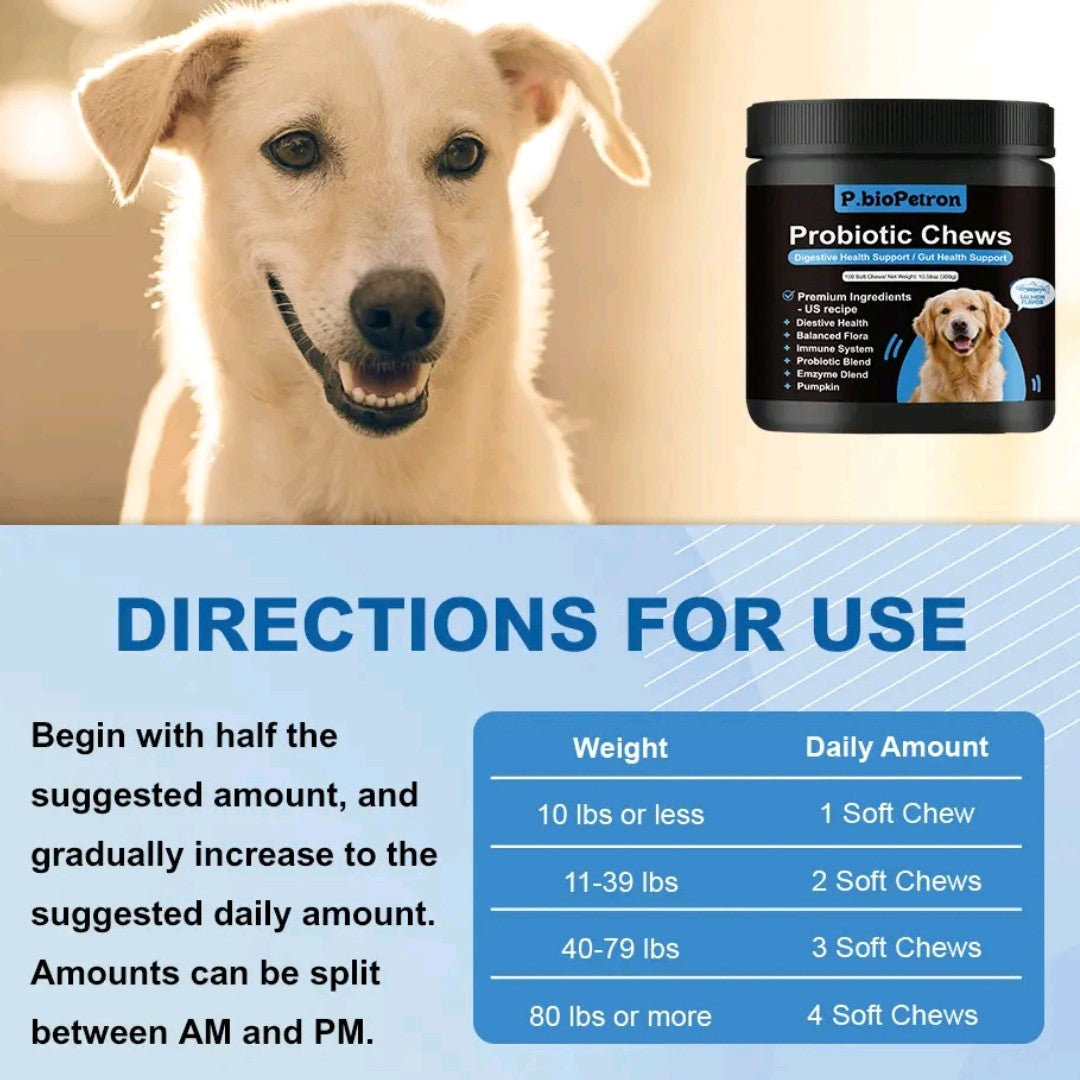 Probiotics for Dogs – Digestive & Immune Support Supplement for All Breeds