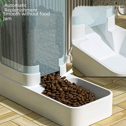 2-in-1 Automatic Pet Feeder & Water Dispenser – Smart Food Bowl with Filtered Water System for Cats & Medium Dogs