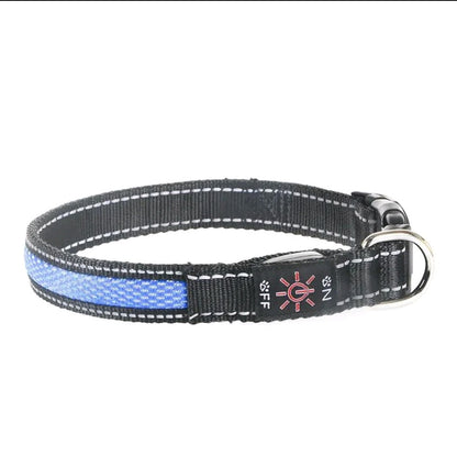 Rechargeable LED AirTag Dog Collar – Smart GPS Tracker for Apple Find My, Built-in QR Tag & Light-Up Design