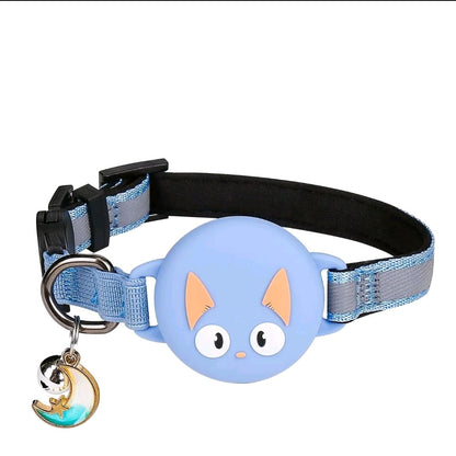Waterproof GPS Cat Collar – Reflective Fish Design, Hidden Tracker & Lightweight Fit for Kittens