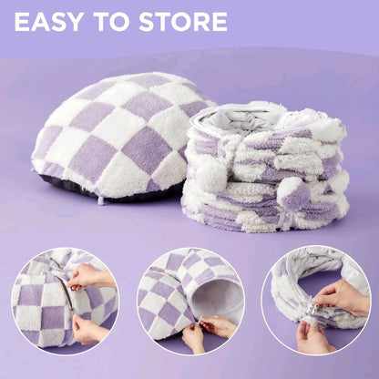 Lesure Donut Cat Tunnel Bed – Cozy Play Tunnel with Washable Cushion for Cats, Kittens & Small Pets