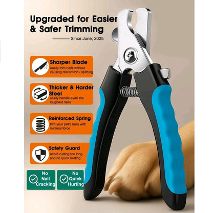 Dog Nail Trimmers & Clippers Kit – Whisper-Quiet Electric Grinder with LED Light, Rechargeable, 3-Speed Pet Nail File for Small, Medium & Large Dogs and Cats