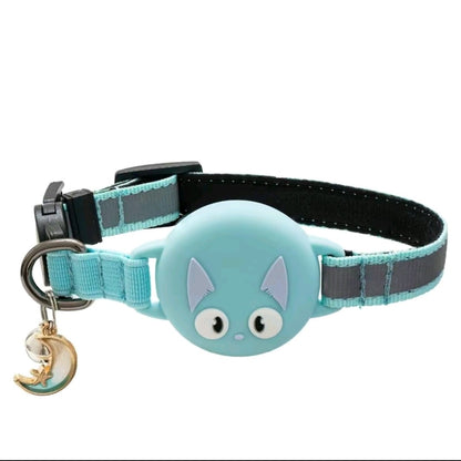 Waterproof GPS Cat Collar – Reflective Fish Design, Hidden Tracker & Lightweight Fit for Kittens