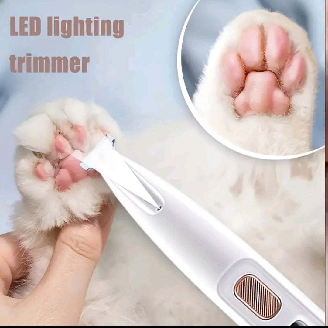 Rechargeable Pet Hair Trimmer Kit – Quiet Cordless Clippers with LED Light, Waterproof Paw Groomer for Dogs & Cats