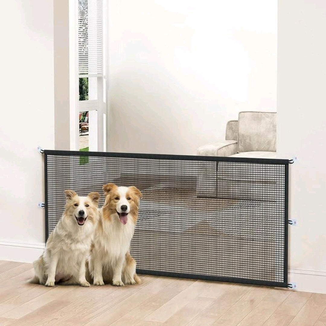 2-Pack Dog Gates for Stairs & Doorways – 29" Tall Mesh Pet Gates for Indoor Use, Retractable Safety Barrier for Small Dogs & Cats, Fits Openings up to 38" Wide