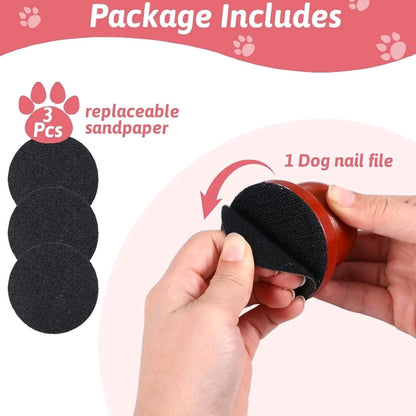 EVERBETTERUS Pet Nail File – Anti-Slip Pads & Scratch-Off Design for Safe, Easy Grooming – For Small Dogs & Cats