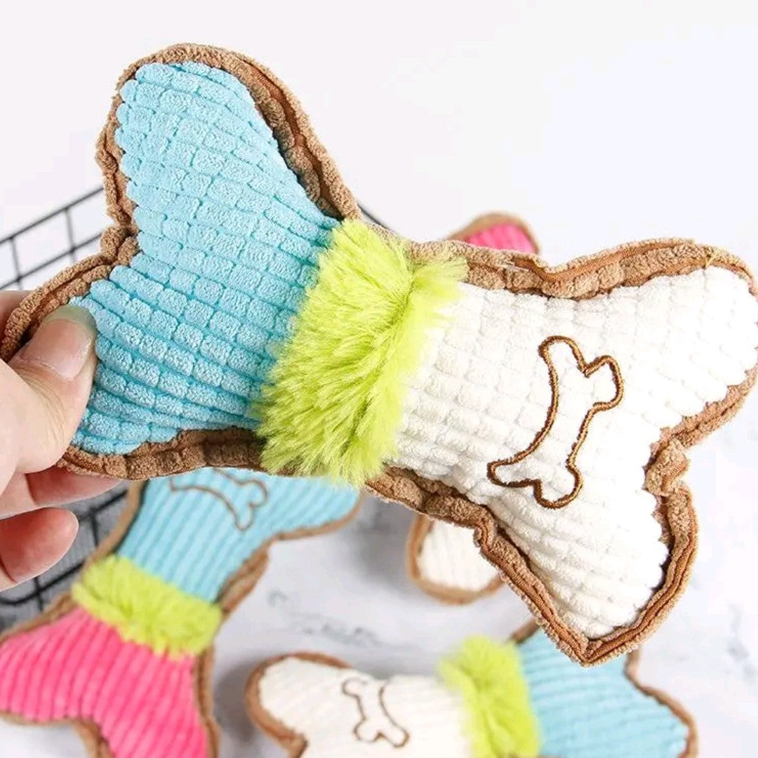 Cute Bone-Shaped Pet Chew Toy – 1/2 Pack Teething & Teeth Cleaning Toy for Dogs & Cats, Interactive Pet Toy for Small to Medium Pets