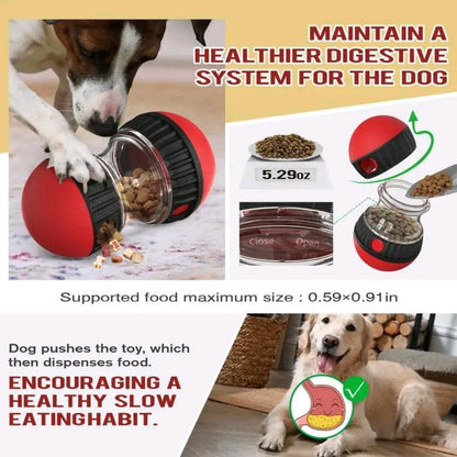 Interactive Dog Toy – Rotating Food Leaking Ball for Energy Release & Mental Stimulation