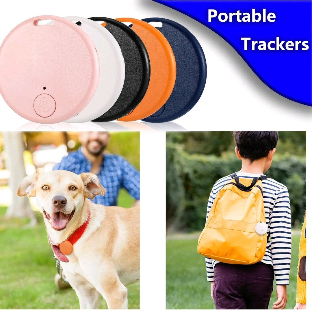 5-in-1 Portable GPS Trackers – Smart Bluetooth Key Finder, Pet & Item Locator, Anti-Loss Device for Phones & Bags